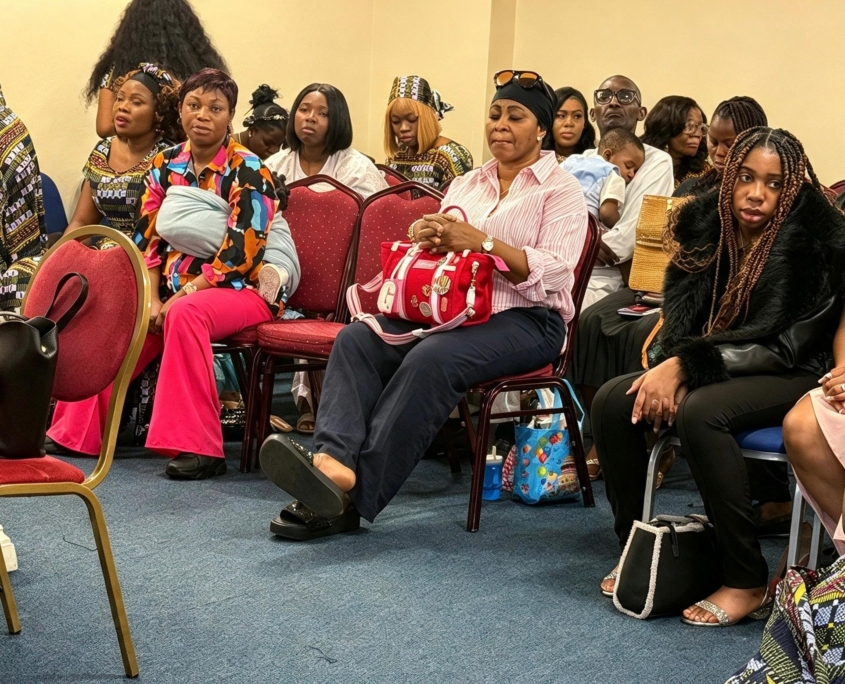 Members of the congregation gathered at Peniel Church of Christ
